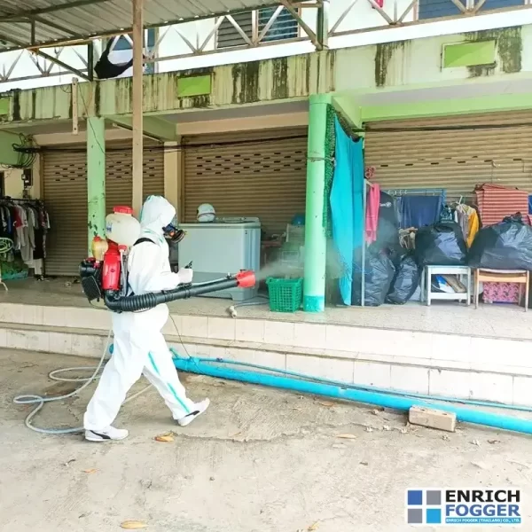 เครื่องพ่นละอองฝอยสะพายหลัง ULV SOLO PORT 423 หน้างาน