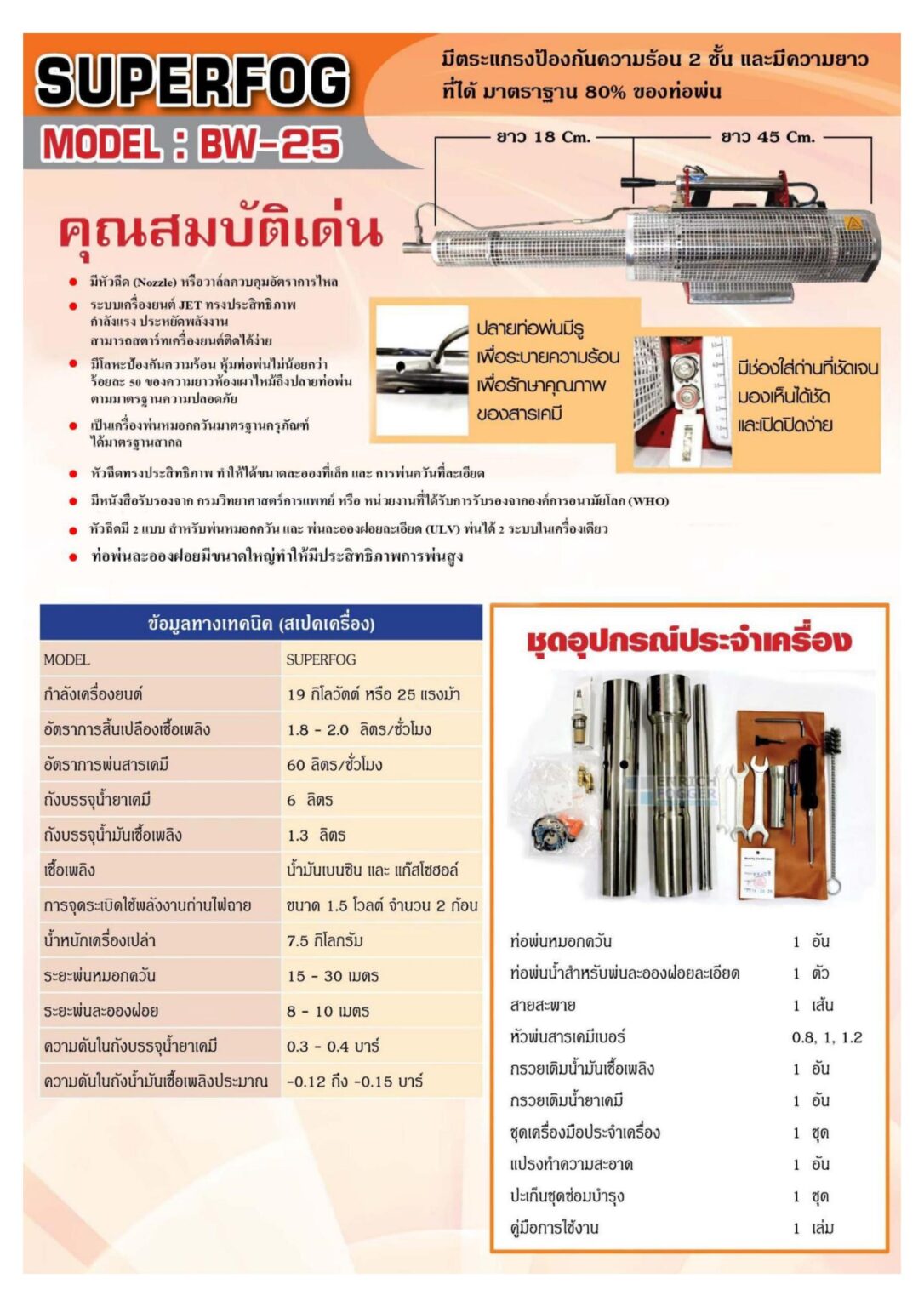 ครุภัณฑ์จัดซื้อจัดจ้าง เครื่องกำจัดยุงและแมลงบริษัท เอ็นริช ฟ็อกเกอร์ (ประเทศไทย) จำกัด