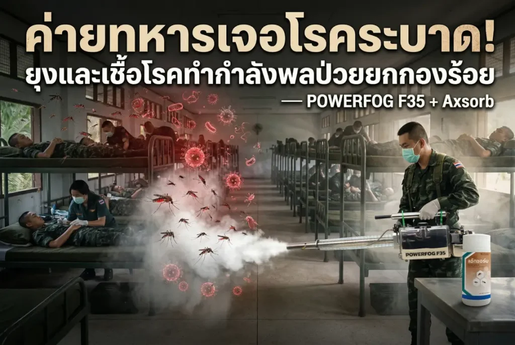 ค่ายทหารเจอโรคระบาด! ยุงและเชื้อโรคทำกำลังพลป่วยยกกองร้อย